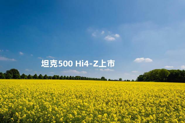 坦克500 Hi4-Z上市